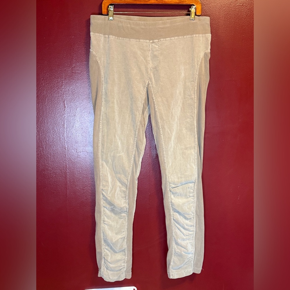 XCVI Straight Leg Pants in Beige Taupe